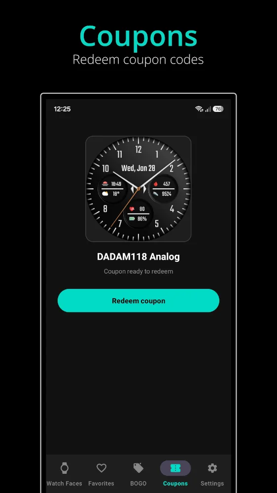 DADAM Watch Faces catalog app — screenshot 3