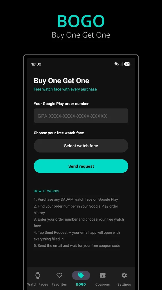 DADAM Watch Faces catalog app — screenshot 4