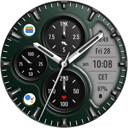 DADAM100 Hybrid — Hybrid Wear OS watch face
