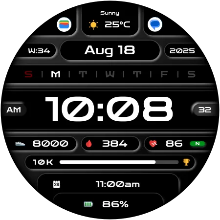 DADAM109 Fitness — Fitness Wear OS watch face