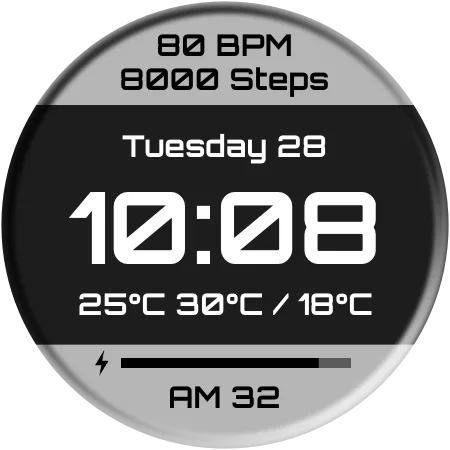 DADAM112 Digital — Digital Wear OS watch face