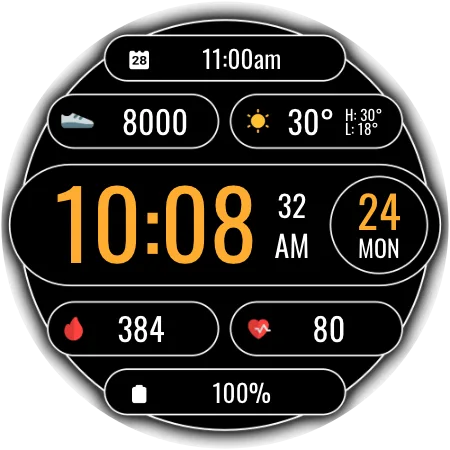 DADAM116 Digital — Digital Wear OS watch face