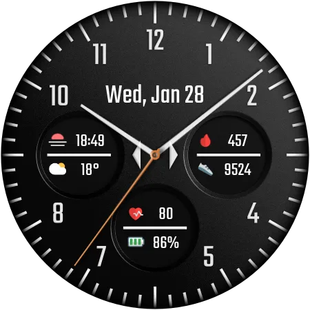 DADAM118 Analog — Analog Wear OS watch face