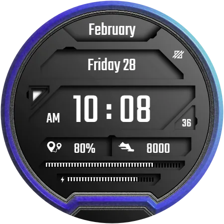 DADAM12 Sci-Fi — Sci-Fi Wear OS watch face