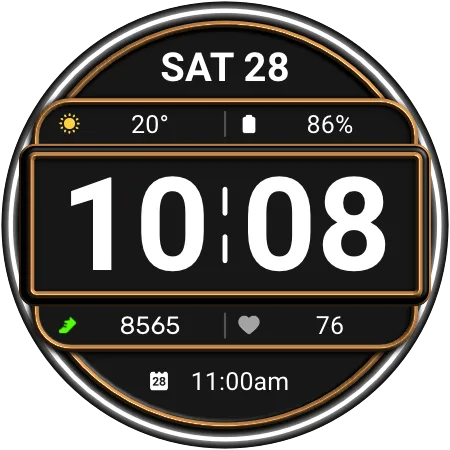 DADAM123 Digital — Digital Wear OS watch face