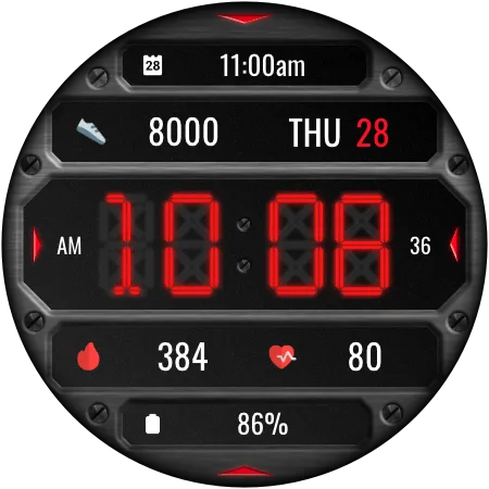 DADAM132 Digital — Digital Wear OS watch face