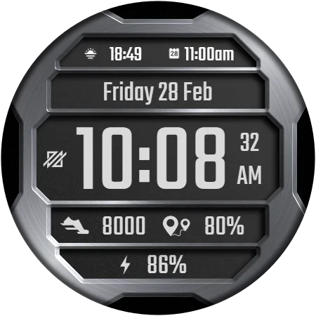 DADAM37 Modern — Modern Wear OS watch face