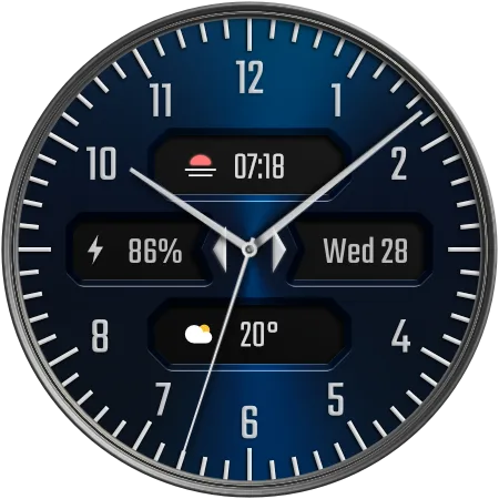 DADAM38B Analog — Analog Wear OS watch face