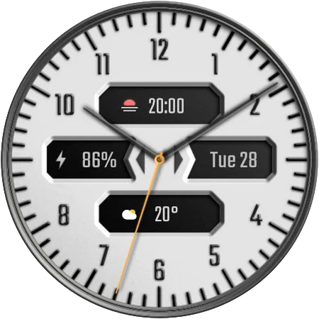 DADAM38W Analog — Analog Wear OS watch face