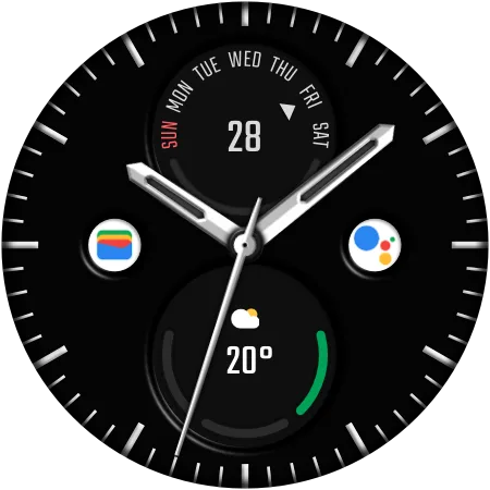 DADAM40 Classic — Classic Wear OS watch face