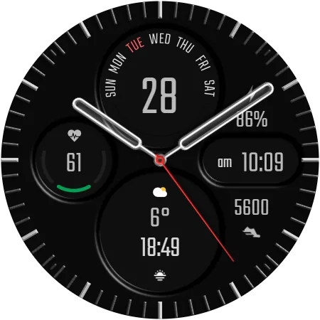 DADAM43 Analog — Analog Wear OS watch face