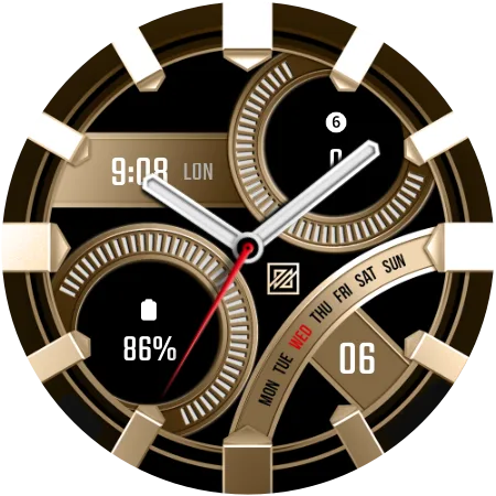 DADAM44 Hybrid — Hybrid Wear OS watch face