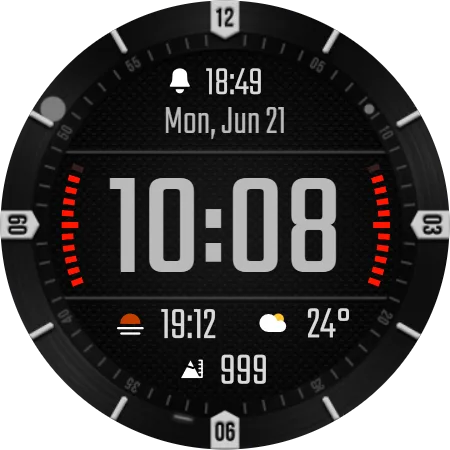 DADAM46 Hybrid β Hybrid Wear OS watch face