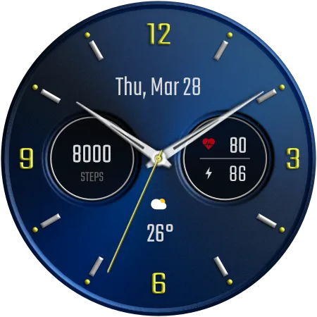 DADAM58B Classic — Classic Wear OS watch face