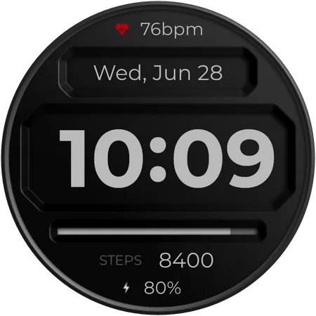 DADAM59 Digital — Digital Wear OS watch face