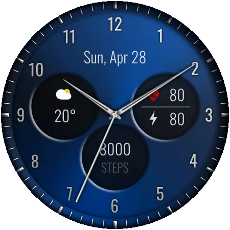 DADAM65B Classic — Classic Wear OS watch face