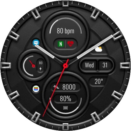 DADAM68 Classic — Classic Wear OS watch face