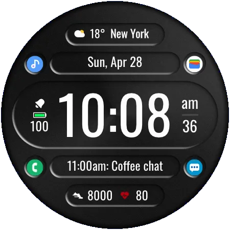 DADAM72 Digital — Digital Wear OS watch face