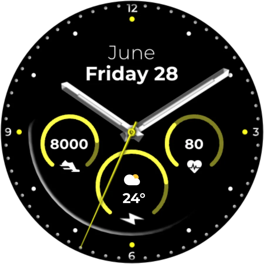 DADAM77 Modern — Modern Wear OS watch face