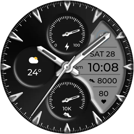 DADAM84 Hybrid — Hybrid Wear OS watch face