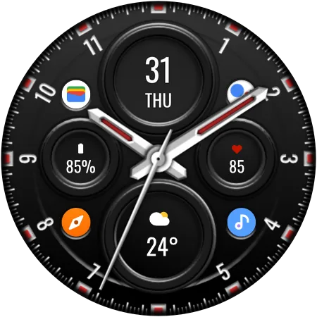 DADAM87 Hybrid — Hybrid Wear OS watch face