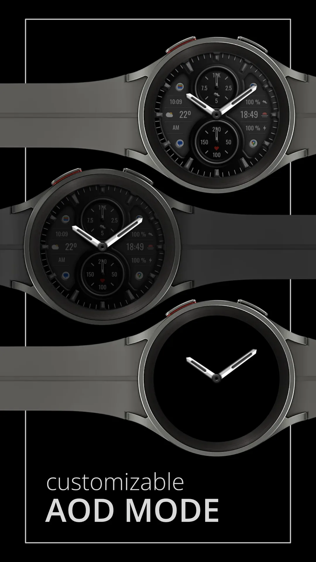 DADAM101 Classic — Classic Wear OS watch face — screenshot 4