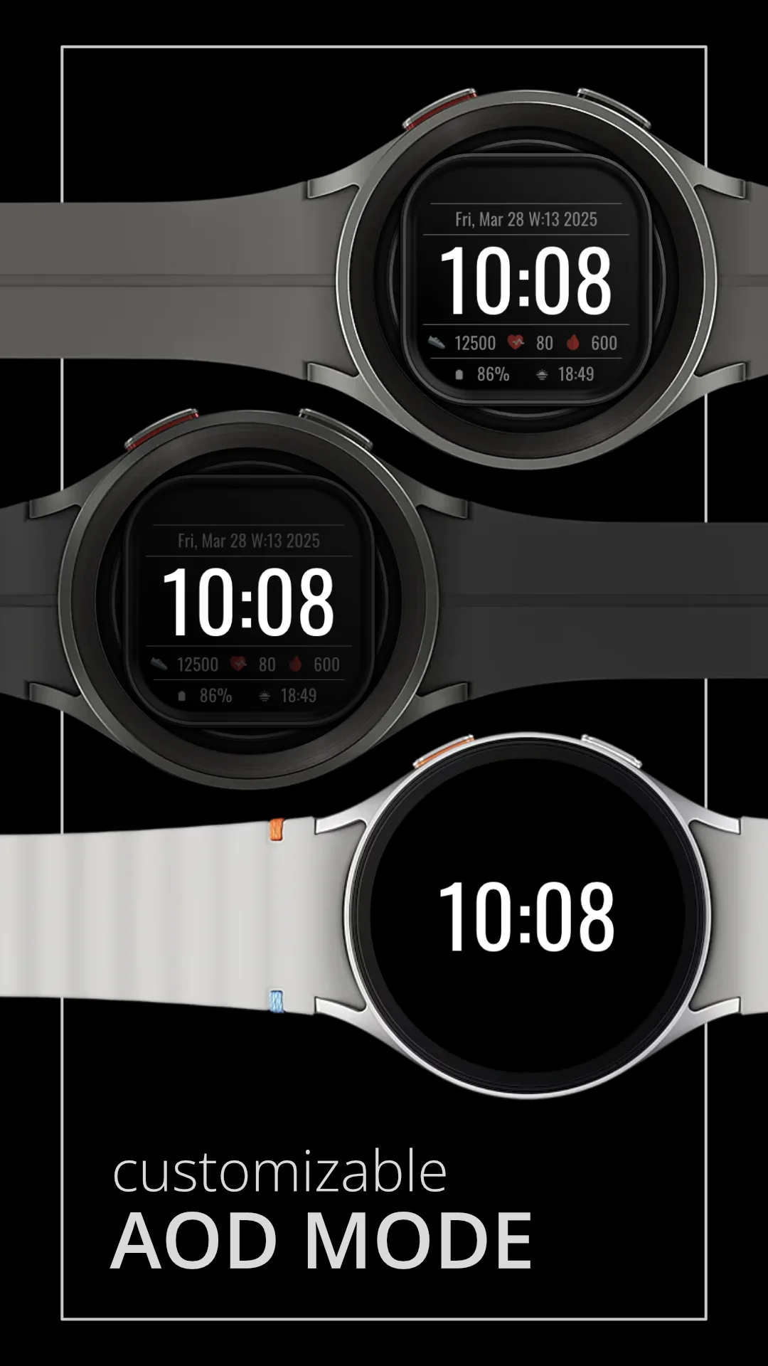 DADAM102 Digital — Digital Wear OS watch face — screenshot 4