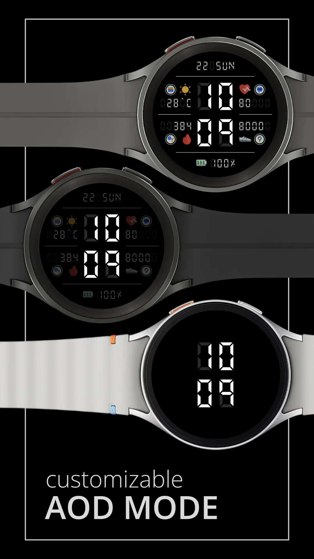 DADAM107 Fitness — Fitness Wear OS watch face — screenshot 4