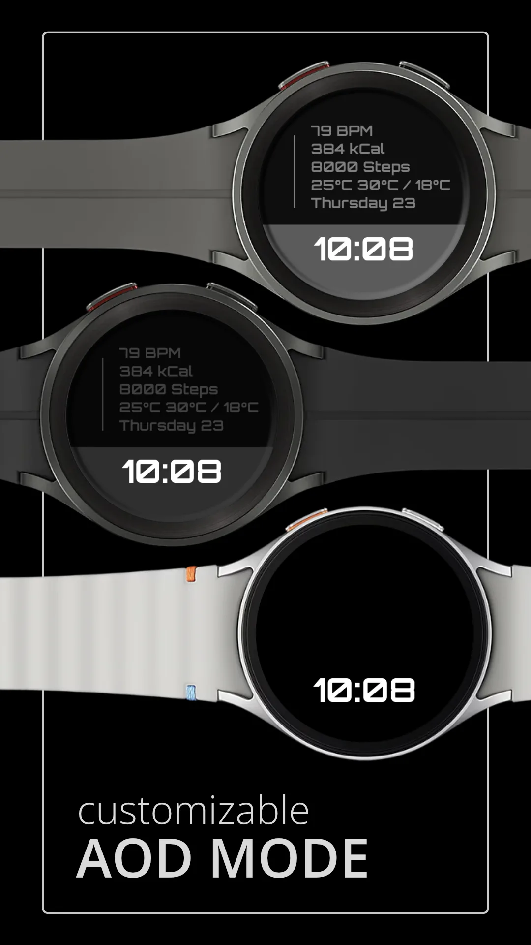 DADAM111 Digital — Digital Wear OS watch face — screenshot 4