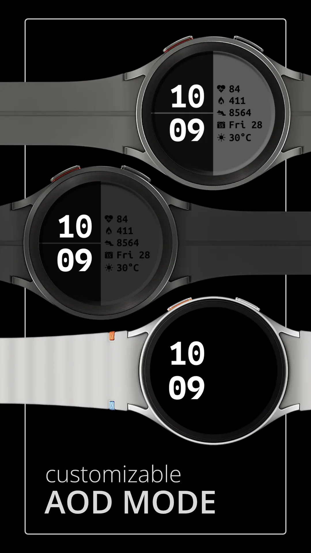 DADAM113 Digital — Digital Wear OS watch face — screenshot 4