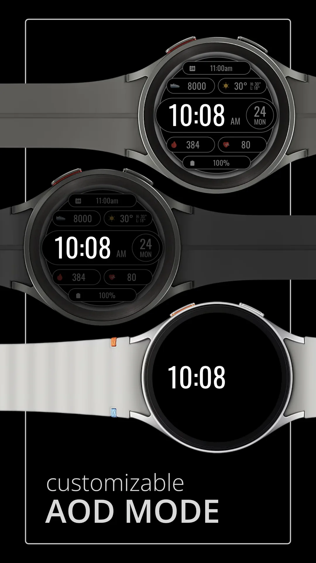DADAM116 Digital — Digital Wear OS watch face — screenshot 4