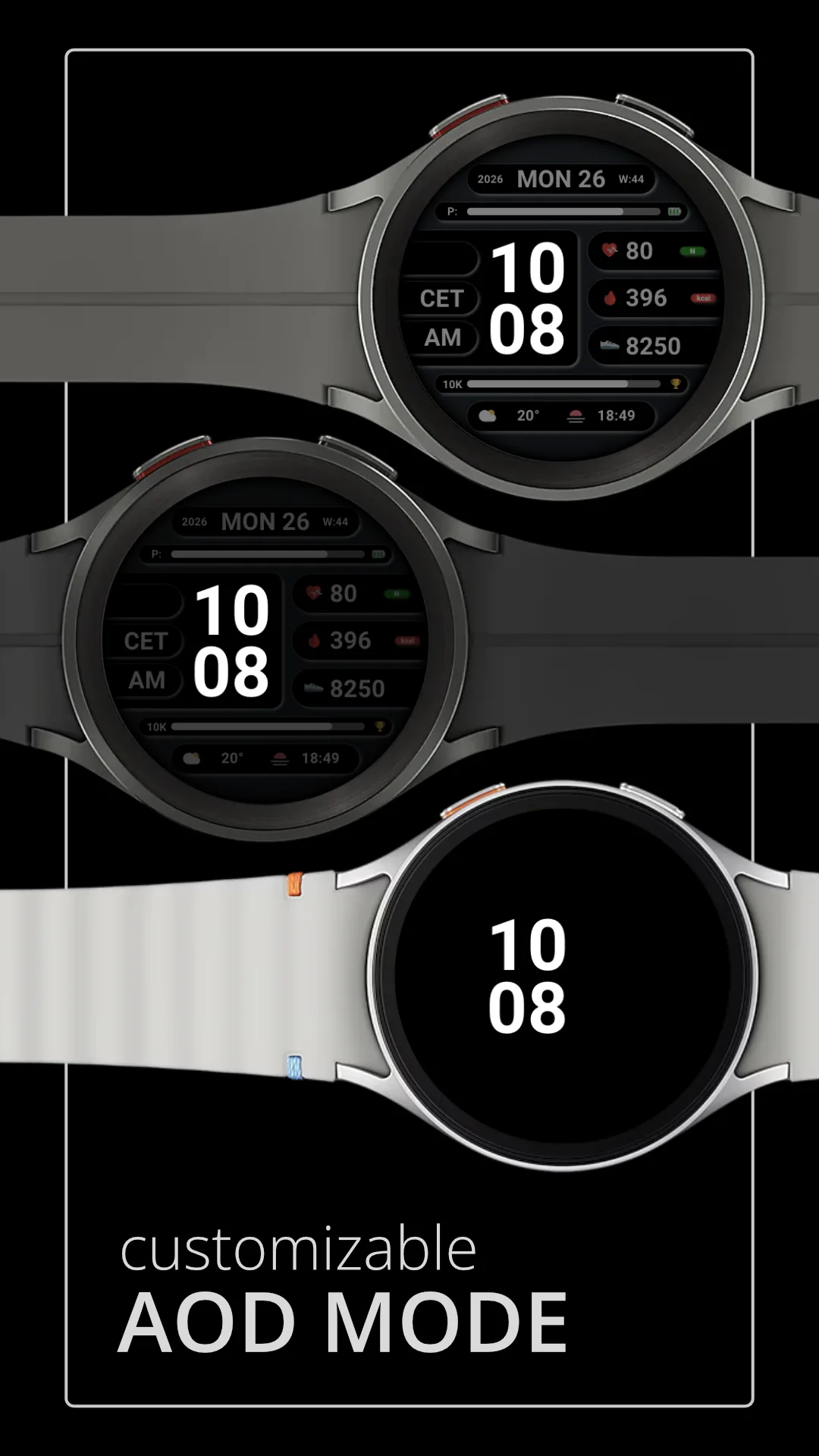DADAM119 Digital — Digital Wear OS watch face — screenshot 4