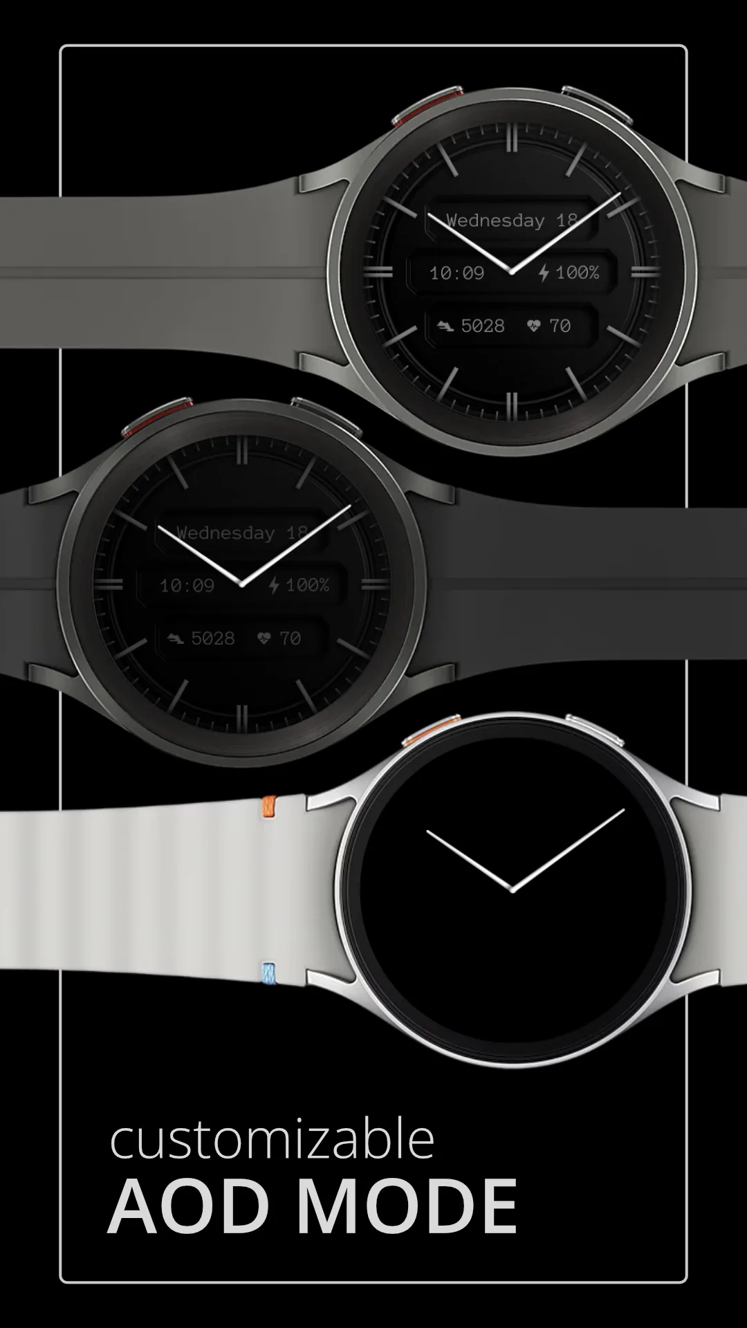 DADAM121 Hybrid — Hybrid Wear OS watch face — screenshot 4