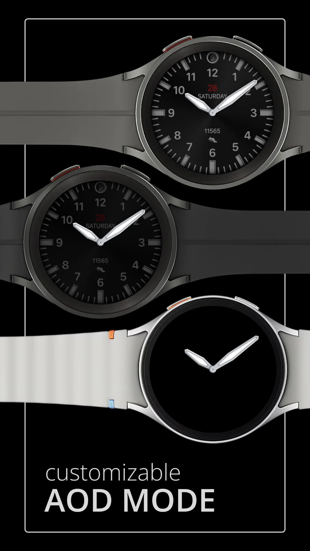 DADAM125 Analog — Analog Wear OS watch face — screenshot 4