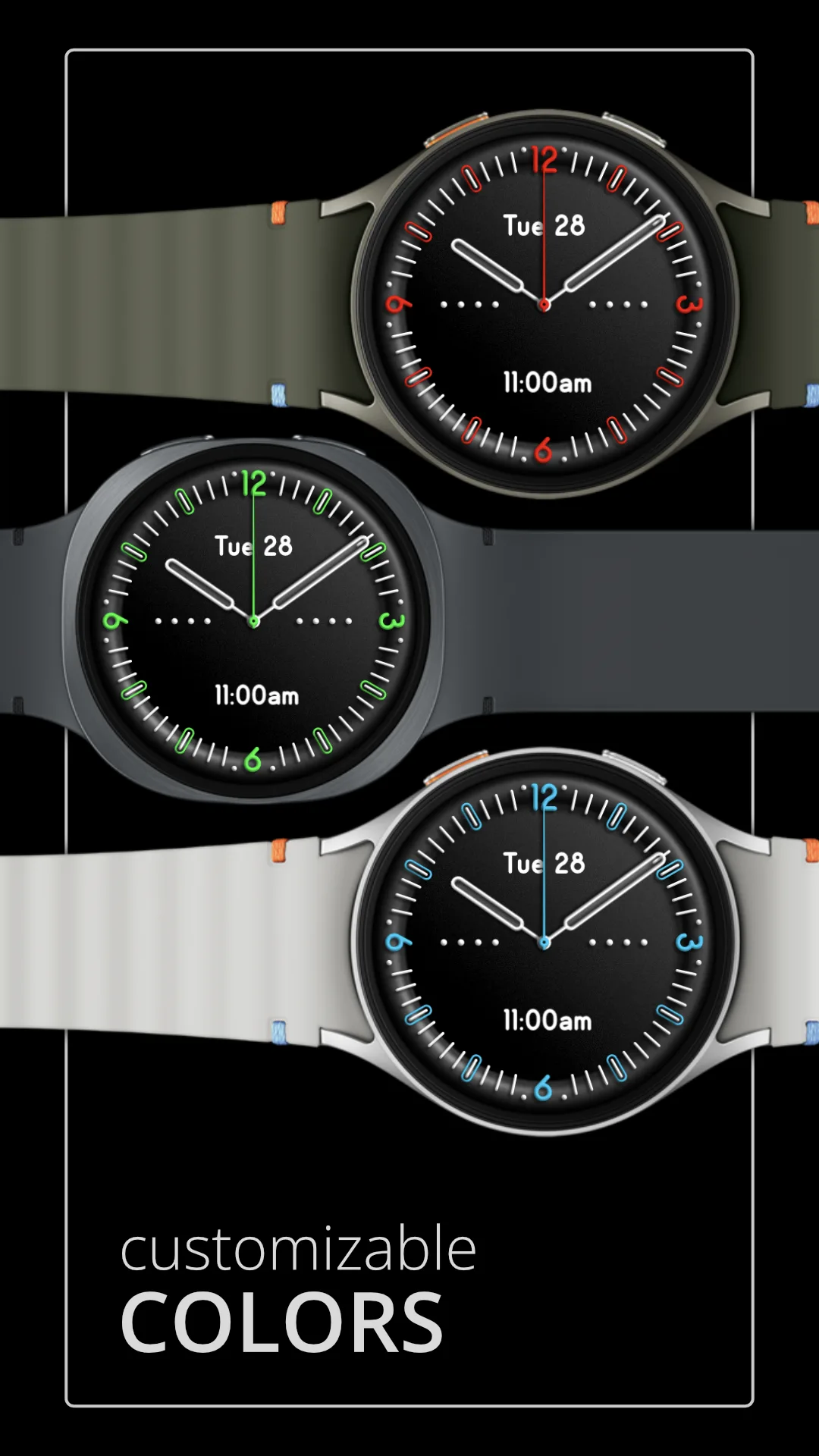 DADAM131 Analog — Analog Wear OS watch face — screenshot 2