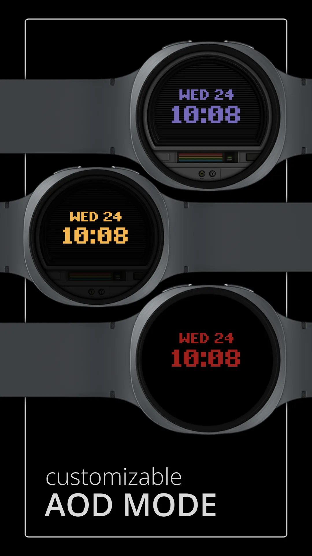 DADAM135 Retro CRT — Retro CRT Wear OS watch face — screenshot 4