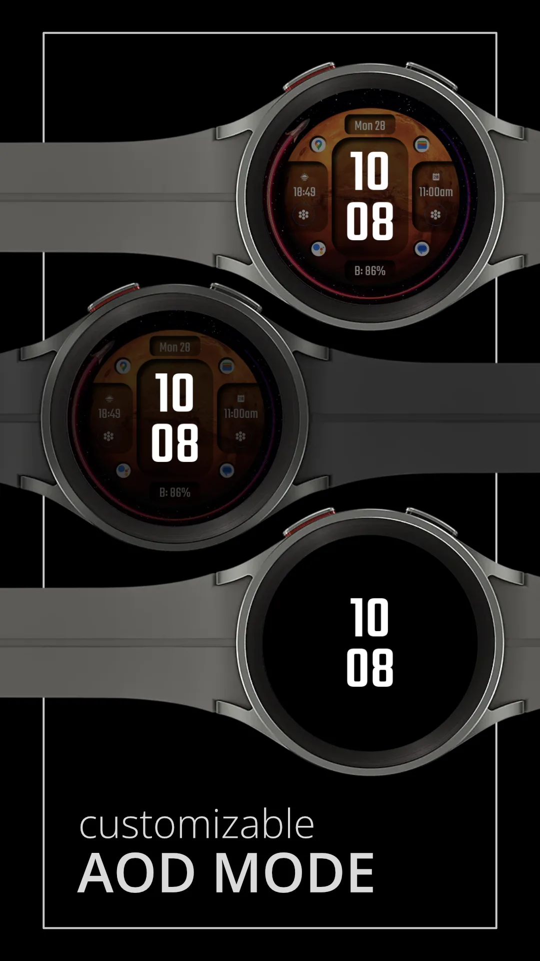 DADAM18PRO — Other Wear OS watch face — screenshot 4