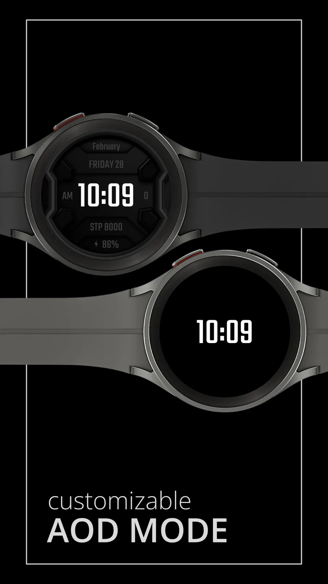 DADAM25 Modern — Modern Wear OS watch face — screenshot 4