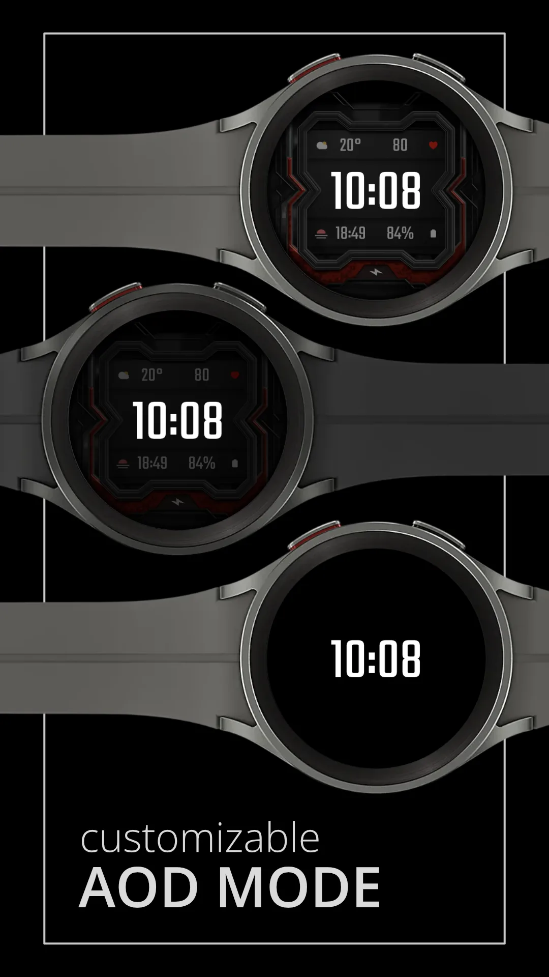DADAM33 Modern — Modern Wear OS watch face — screenshot 4