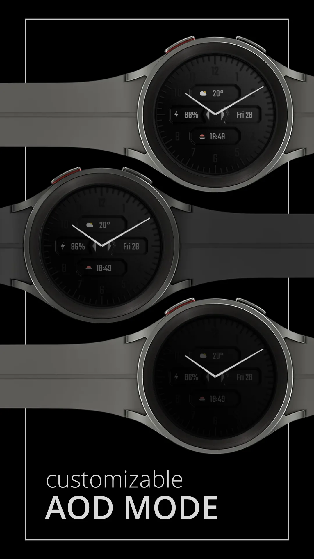 DADAM38 Analog — Analog Wear OS watch face — screenshot 4