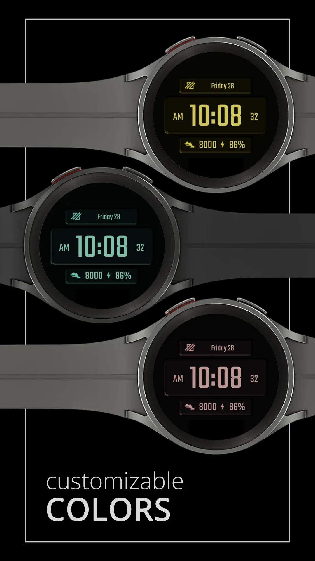 DADAM39 Modern — Modern Wear OS watch face — screenshot 2
