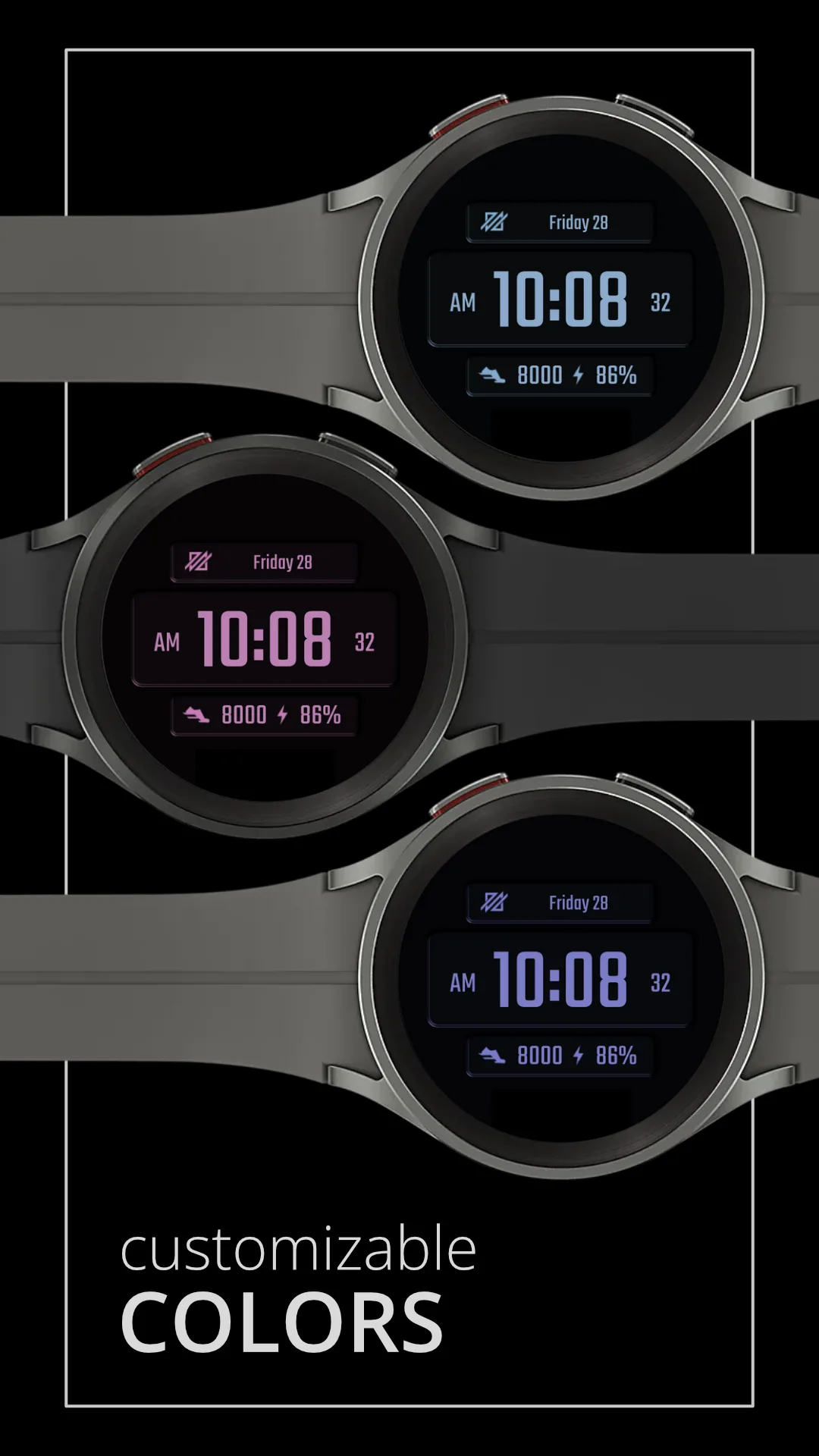 DADAM39 Modern — Modern Wear OS watch face — screenshot 3