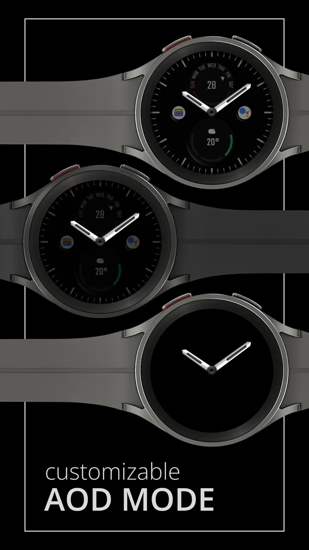 DADAM40 Classic — Classic Wear OS watch face — screenshot 4