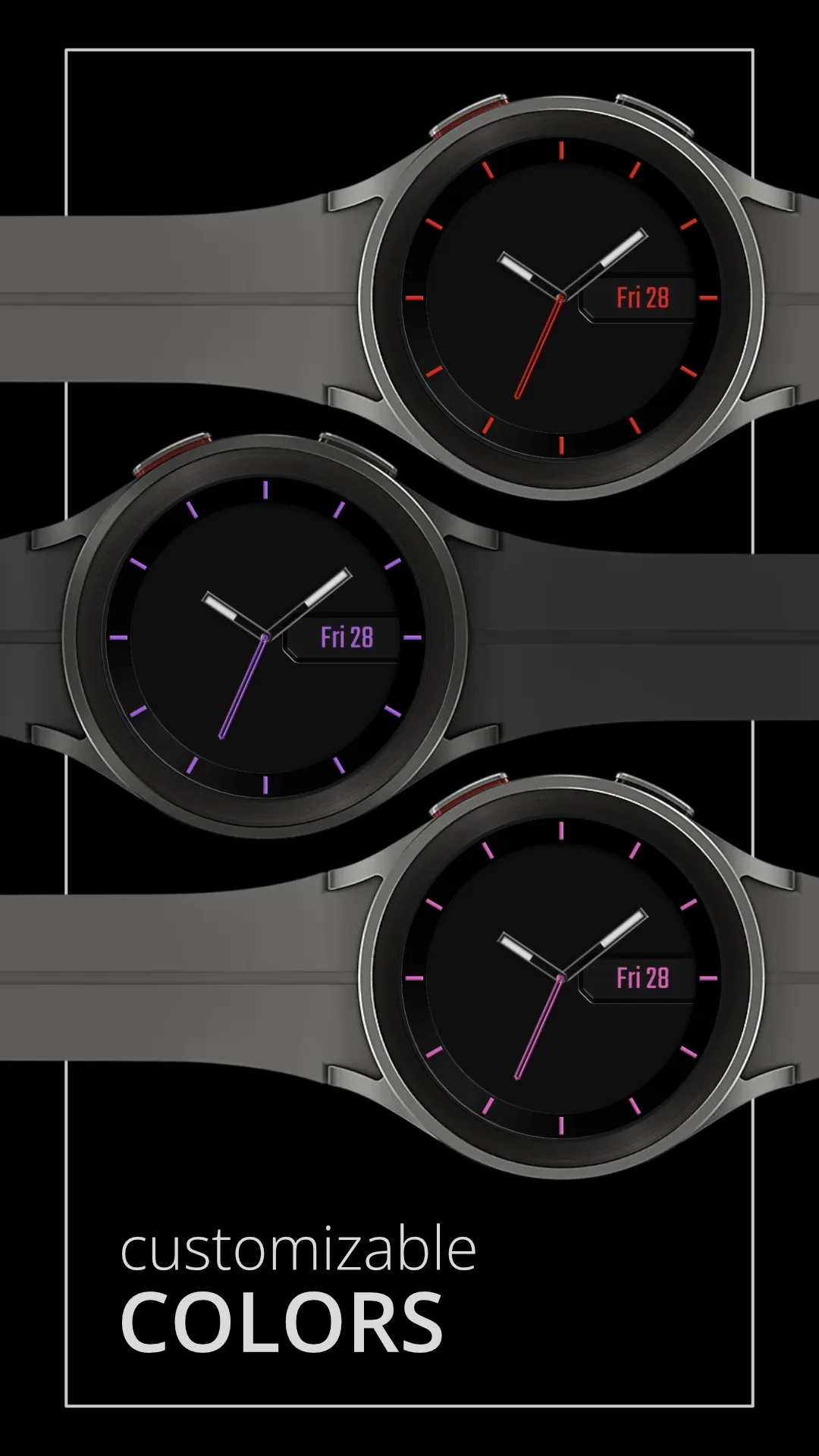DADAM42 Classic — Classic Wear OS watch face — screenshot 3