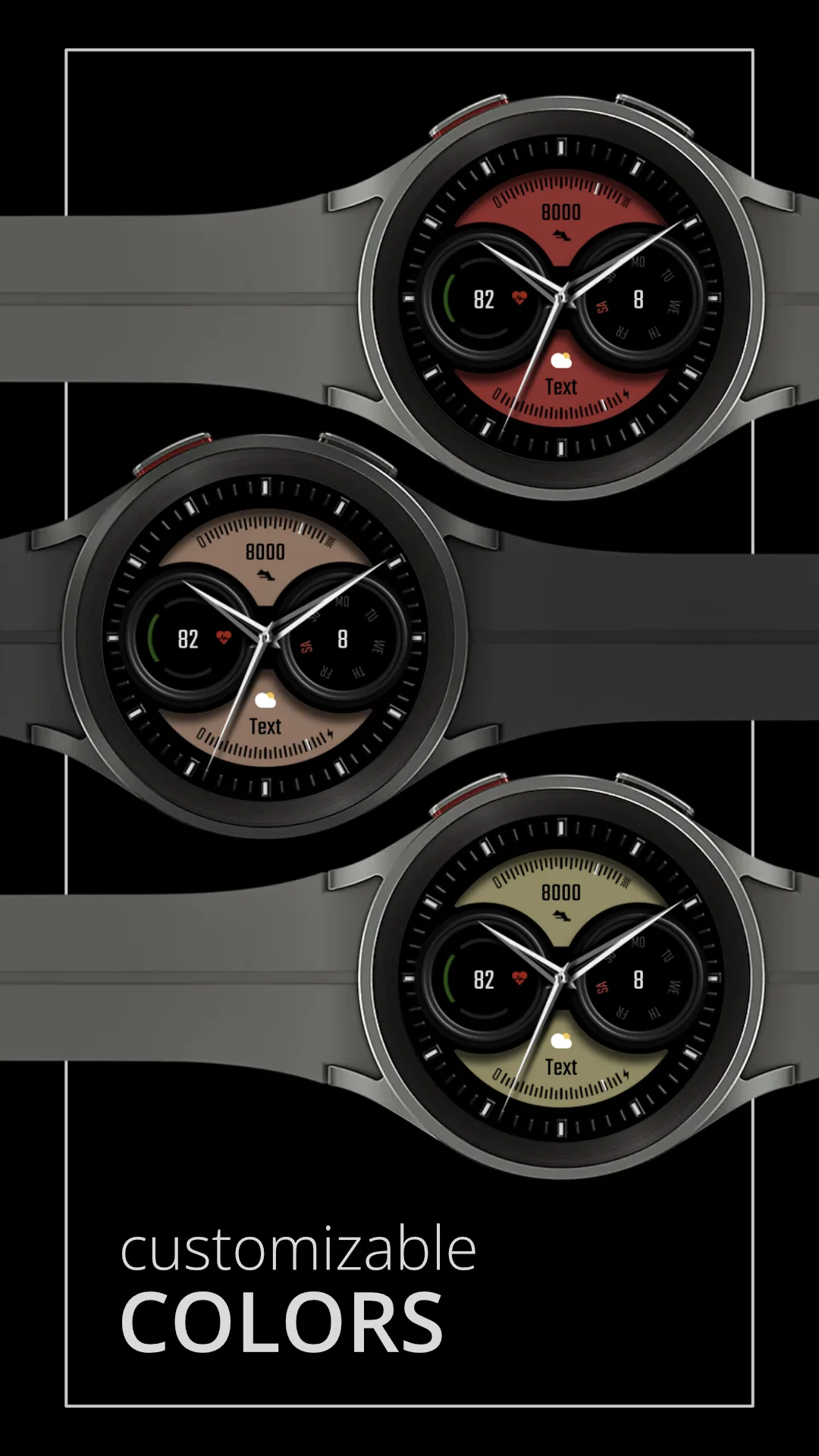 DADAM52 Classic — Classic Wear OS watch face — screenshot 2