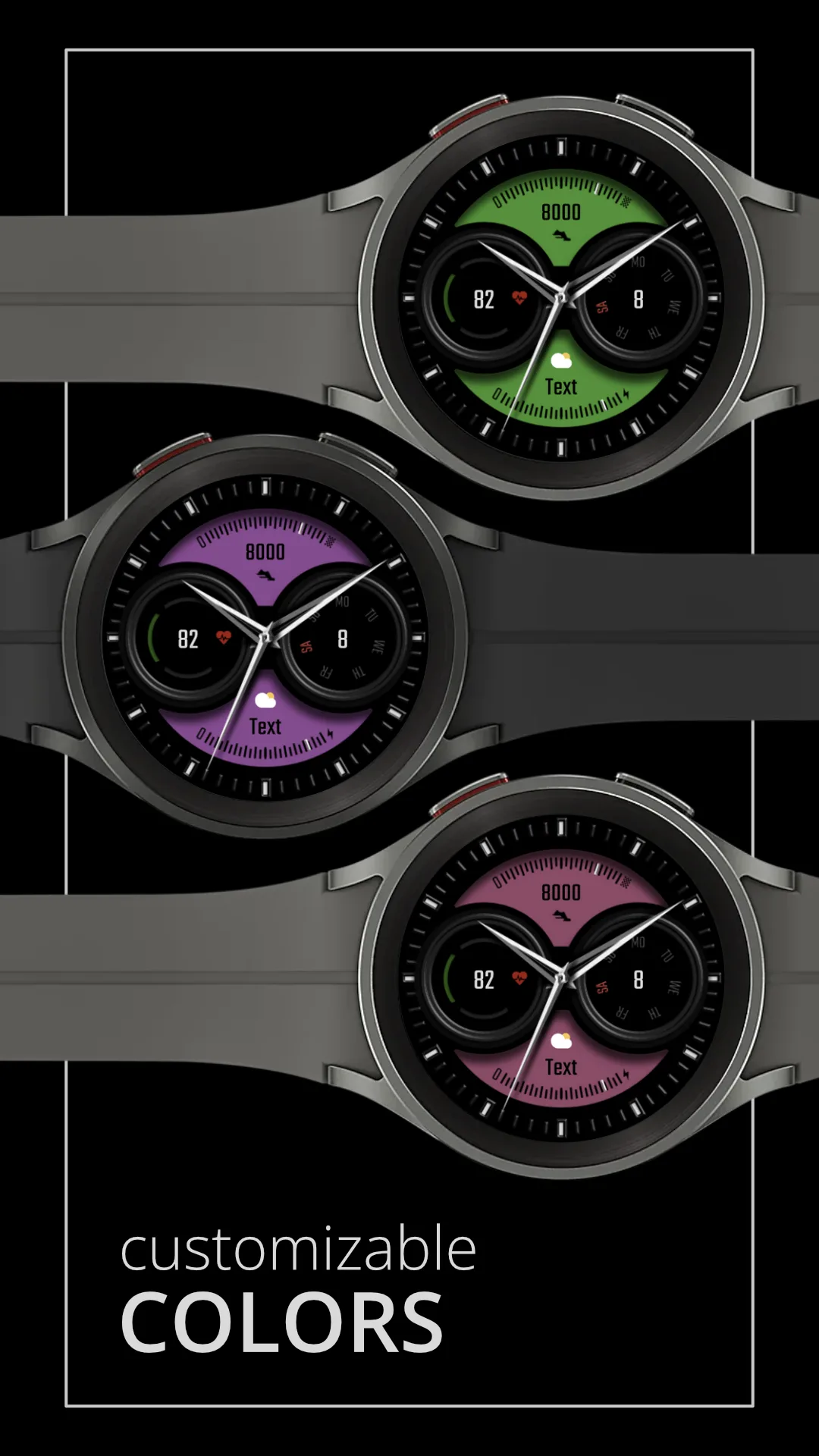 DADAM52 Classic — Classic Wear OS watch face — screenshot 3