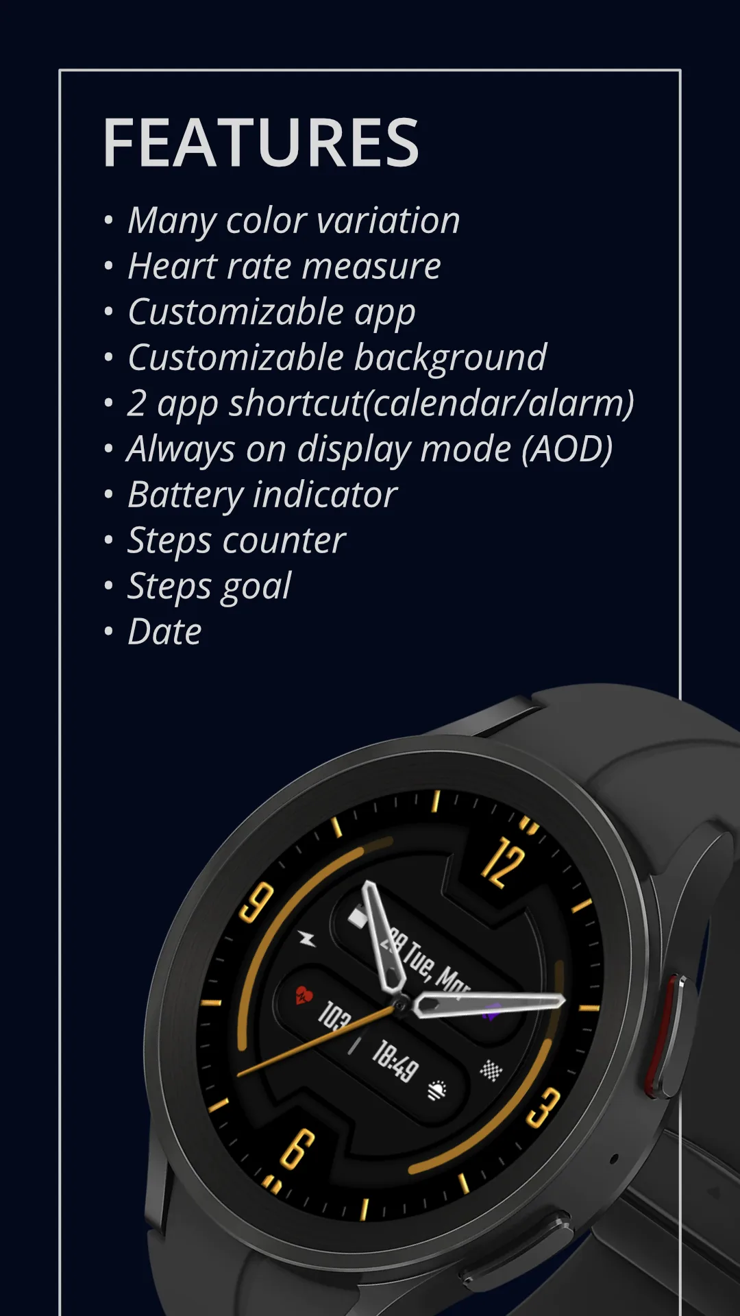 DADAM54 Modern — Modern Wear OS watch face — screenshot 2