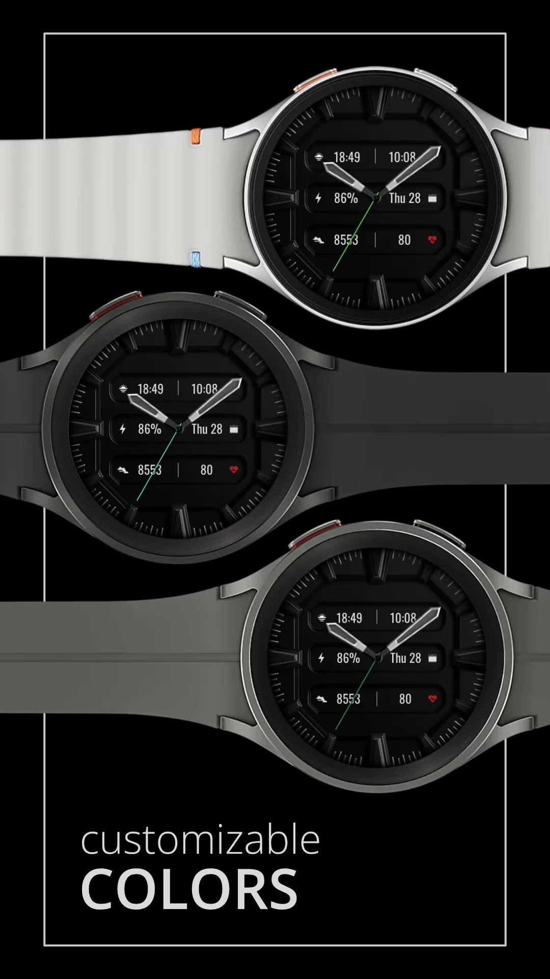 DADAM57 Classic — Classic Wear OS watch face — screenshot 2