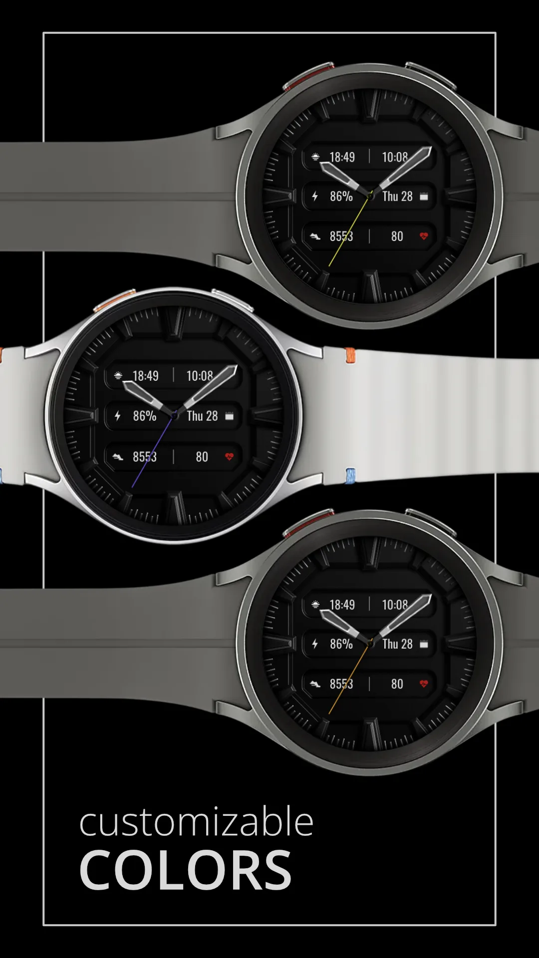 DADAM57 Classic — Classic Wear OS watch face — screenshot 3