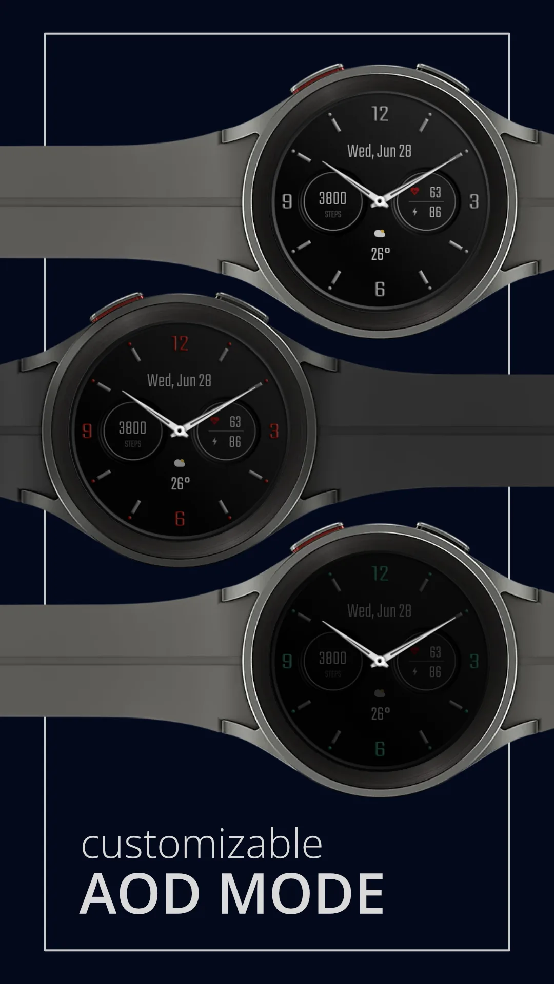DADAM58 Classic — Classic Wear OS watch face — screenshot 4